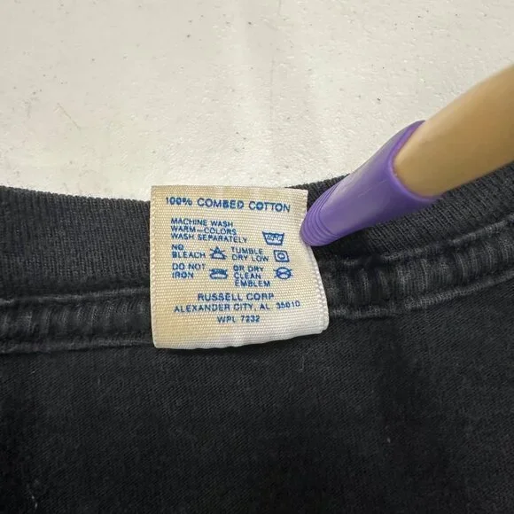 Vintage 80s Harley Davidson Robison Daytona Beach Black XXL Single Stitch Tee - Picture 9 of 12